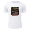 Erkekler T-Shirts Mektup Baskı Erkek Yaz Moda Gündelik Yuvarlak Boyun Bağımsızlık Günü Küçük Baskı Tişört Boy Kısa Kollu Vesten's