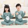 Children Pajamas Boys Totoro Cotton Clothes Pants Set Cartoon Sleepwear Kids For Girls Toddler Baby Outfits Child Pyjama 220507