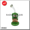 Bong a nido d'ape 10 "Cool Hookah Jaw Cartoon Monster Bong in vetro Bong in vetro inebrianti con ciotola Collo piegato Mini Small Dab Rig