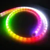 2M 5V WS2812B IC 3535 RGB LED Pixel Neon Sign Tube Flexibel Strip Ljus 120leds IP67 Vattentät 360 Rund Dröm Magic Chaning Adresserbar Individuell