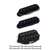 3pcs vintage alnico 5 guitarra elétrica bobina dupla bobina humbucker picape para coleta de pescoço/meio/ponte preto