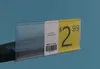 Price card frame 4*10 cm shelf talker data strip label holder clip strip snap signage displays