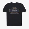 メンズ tシャツ Rhude Tシャツイーグル印刷トップ男性の女性のファッション半袖 Tシャツ綿 Tシャツクルーネック