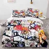 2022 New Style Anime Fairy Tail Duvet Cover Cartoon Kids Bedding Sets with Pillowcases Gift for Friend Decor Home Bedclothes