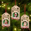 Rifornimenti della decorazione di scena dell'albero di Natale della decorazione della stanza del pendente dell'arco vuoto di legno di Natale Commercio all'ingrosso