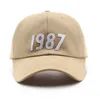 Stingy Brim Hats Topi Baseball Mode Slecplankton pour Wanita et Pria Tambal Katun 1987 Surya Musim Panas Hip Hop Kasual Uniseks 220618