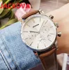 B-O-S-S Brand Brand Quartz Fashion Mens Time Time Time Watch 40-мм Auto Date Men Leather Designer мужской подарки шесть Stiches Designer Spectwatch Защитные часы Все циферблаты работают