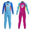 Children keep warm swimwear 2.5mm neoprene thermal swimswuit for kids boys girls long diving suit full body warmth watersport wear