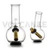 Vulkanee Hookahs Mini Bong 5,9 inch 5 mm dikte met messing Glass Bong Bubbler Pipes Oil Dab Rigs