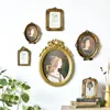 Vintage Estetic Resin Photo Frames Royal Court Style Embossed Picture Frame Ornamenti domestici