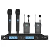 Microphones Professional UHF Wireless Microphone System Handheld Lavalier Home Karaoke Party Stage