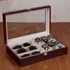 Watch Boxes & Cases 2022 Red Watches Box Jewelry Case Eyeglasses Storage Sunglass Glasses Display Organizer Bracelet Gift Holder