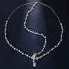 Stonefans Boho Bridal Wedding Head Chain Exquisite Cubic Zirconia Leaf Poanna Pannband Kedja Hårsmycken för kvinnor Huvudstycke