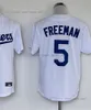 7 Julio Urias 야구 저지 Dodgers City 5 Freeman #24 Blank Stitched Jerseys 남성 여성 청소년 사이즈 S--XXXL