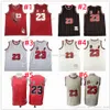 Mitchell and Ness Basketball 1 Derrick 33 Scottie Rose Jerseys Retro Ed Dennis 91 Rodman 1995-96 Red Black1997-98 White Blue Youth Jersey