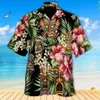 Camisas de vestir para hombres Camisa de manga corta Men hawaiano Retro Street Street Wear Wear 3d Death Head Summer 2022men's