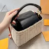 Słomka torba na ramię Kobiet Crossbody Designer Bags Bags Duża pojemność torebka pochette