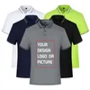 Image personnalisée Polo pour hommes Designer Simple Revers Manches courtes Vêtements Jerseys Golf Tennis Groupe Plus Taille XS 4XL 220722