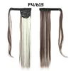 Queue de cheval Extension Postiche Cheveux Raides Produits Synthétiques Pour Femmes Filles Queue De Poney Volume Poils 60 CM Enrouler Autour