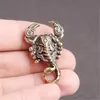 Decorative Objects & Figurines 3D Mini Scorpion Casting Animal Figurine Retro Style Metal Sculpture Home Office Room Desktop Decoration Coll