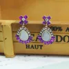 Baumeln Kronleuchter Europäische und amerikanische Persönlichkeit Kristall hängende Mode Ohrstecker exquisite Damen eleganten Schmuck EarrringDa