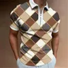 indumento Stampa 3D Polo oversize tinta unita Magliette stampate personalizzate Polo Camicia T-shirt di design di alta qualità T-shirt Top Uomo Casual Abbigliamento di lusso Streetwear polo da golf