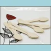 Disposable Wooden Spoon Mini Ice Cream Wood Dessert Scoop Wedding Party Tableware Kitchen Accessories Tool Drop Delivery 2021 Spoons Flatwar