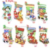 17 Style 2022 Kersthars hanger ornamenten Tree Decorations Santa Claus Familie Diy Naam