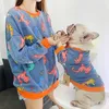 Husdjursmatchande kläder för hundförälder barn bomull franska bulldoggkläder s hoodie s kläd LJ200923
