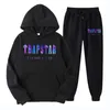 Men's Tracksuits Tracksuit Trend Hooded 2 Pieces Set Hoodie Sweatshirt Sweatpants Sportwear Jogging Outfit Trapstar Man Cloth Motion current Wear a hoodie