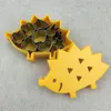 Fruit Cutter Mold Cute Hedgehog Box Mini Animal Cookie Cutter Baking Molds Rostfritt stål Kändare Biscuit Star Heart Diy Mold MJ0635