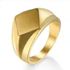 Titanium Stainless Steel Finger Ring Band for Men Women Him Girl Lovers Gold Silver Blank Simple Design Wedding Engagement Finger Rings Couples Jewelry Wholesale