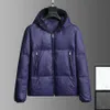 Модные мужские куртка Parkas Coats с капюшоном роскошные многоцветные качественные повседневная одежда Держите теплую молнию на молнии белой падения