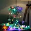 ストリングクリスマスデコレーションストリングライト防水10/20/30LEDSチェリーブロッサムピーチフラワーツリーガーデンフェンセルレッドのための妖精の花輪