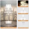 13 st diamantbordslampa USB Touch Sensor Acrylic Decoration Desk lampor för sovrum Bar Crystal Lighting Gift LED Night Light 220727