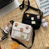 Schattig canvas kleine tas vrouwelijke Japanse harajuku diagonale tas wilde student meisje schoudertas tassen voor vrouwen 220812