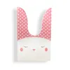 Süße Kaninchen-Ohrtaschen-Keks-Plastik-Bagscandy-Geschenk-Taschen für Kekse Snack-Backpaket und Event-Partei-Lieferungen