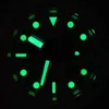 uxury watch Date Gmt Men's Watch Japanese NH35 Automatic Movement Montre mcanique automatique C3 Green luminous Sapphire Crystal with Magnifier