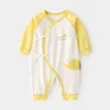 Våren nyfödda Baby Boys Girls Clothes Pyjamas sätter Rompers för 1: a Baby's Birthday Spädbarn Småbarn Tygdräkt Pyjamas Rompers G220510