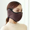 Maschera unisex In pile invernale Termico caldo antivento Mezza maschera Sport all'aria aperta Sci ciclismo Cappellini da uomo