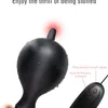 Sex Toy Massagebaste Vibrator aufblasbar Silizium riesiger Analstecker Dildo -Pumpe Dilatator Erweiterbarer Prostata Stimulator Butt -Kugeln