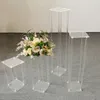 Dekorationsbord Flower Rack 40/60 /80/100 cm Tall Acrylic Crystal Weddings Road Lead Wedding Centerpiece Event Party Decoration IMake298