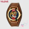 Fashion famoso marchio orologio da uomo ape serpente tigre pattern quarzo importato orologio in tessuto in pelle nylon cingual sports sports classic montre de luxe regali orologio da polso