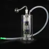 Queimador de óleo fumando água cachimbo bongs bubbler reciclador shisha hookah conjunto de bong bong 10mm masculino tigela de silicone mangueira dab rig apanhadores de cinzas fofos de tabaco percolater presentes