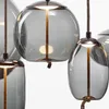 Lâmpadas pendentes de luzes nórdicas de vidro nórdicas modernas sala de jantar de cozinha decoração de cozinha planetária pendurada luminoso