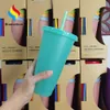 710ml/24oz mug large-capacity temperature-sensing straw color-changing cup beverage plastic water cup reusable