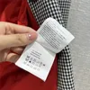 Kvinnors kostymer Blazers Designer 2022 Kvinnor Vintage Blazer Houndstooth Peacoat Skr￤ddarsydd jacka P￤lsflickor Milan Runway Brand Luxury Single-Breasted Letter TZ5Z