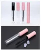 500 teile/los 10 ml Benutzerdefinierte Rosa Klare Mascara Wimpern Creme Fläschchen Fall Serum Container Leere Mascara Zauberstab Verpackung Rohre mit Pinsel