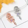 925 Sterling Silver Ciondola Charm Feather Starfish Conch Shell Perline Dreamcatcher Bead Fit Pandora Charms Bracciale Accessori gioielli fai da te