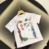 Kinder Designer Kleidung Neueste Baby Jungen Mädchen T-shirt Klassische Brief Pringting Kurzarm Tops Kinder Sommer Baumwolle Cartoon Muster T-shirts 4Styles